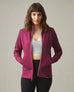 Women's Moto Full Zip - Plum